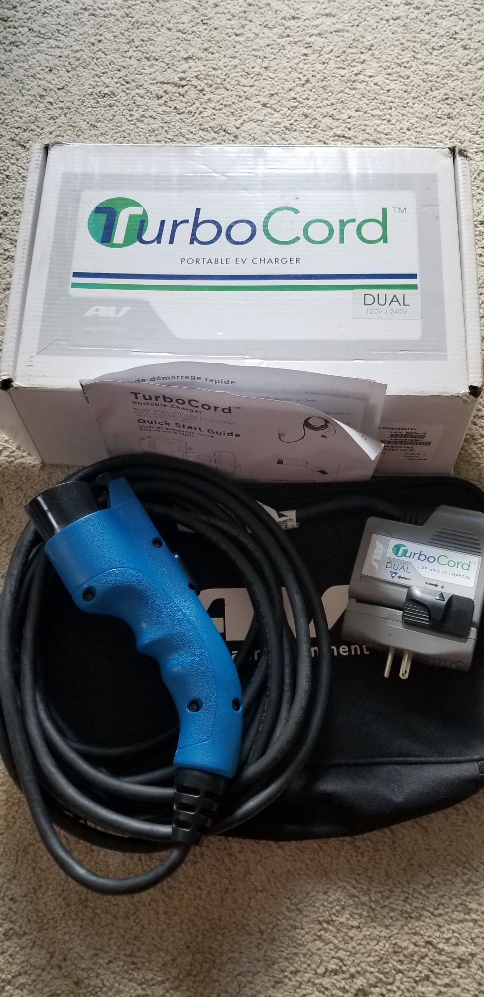 AeroVironment TurboCord Dual Plug-In EV Charger, 120 & 240 Volt for Sale in  Mayfield Heights, OH - OfferUp