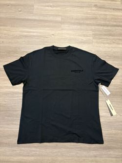 Black Essentials Tee Size Large