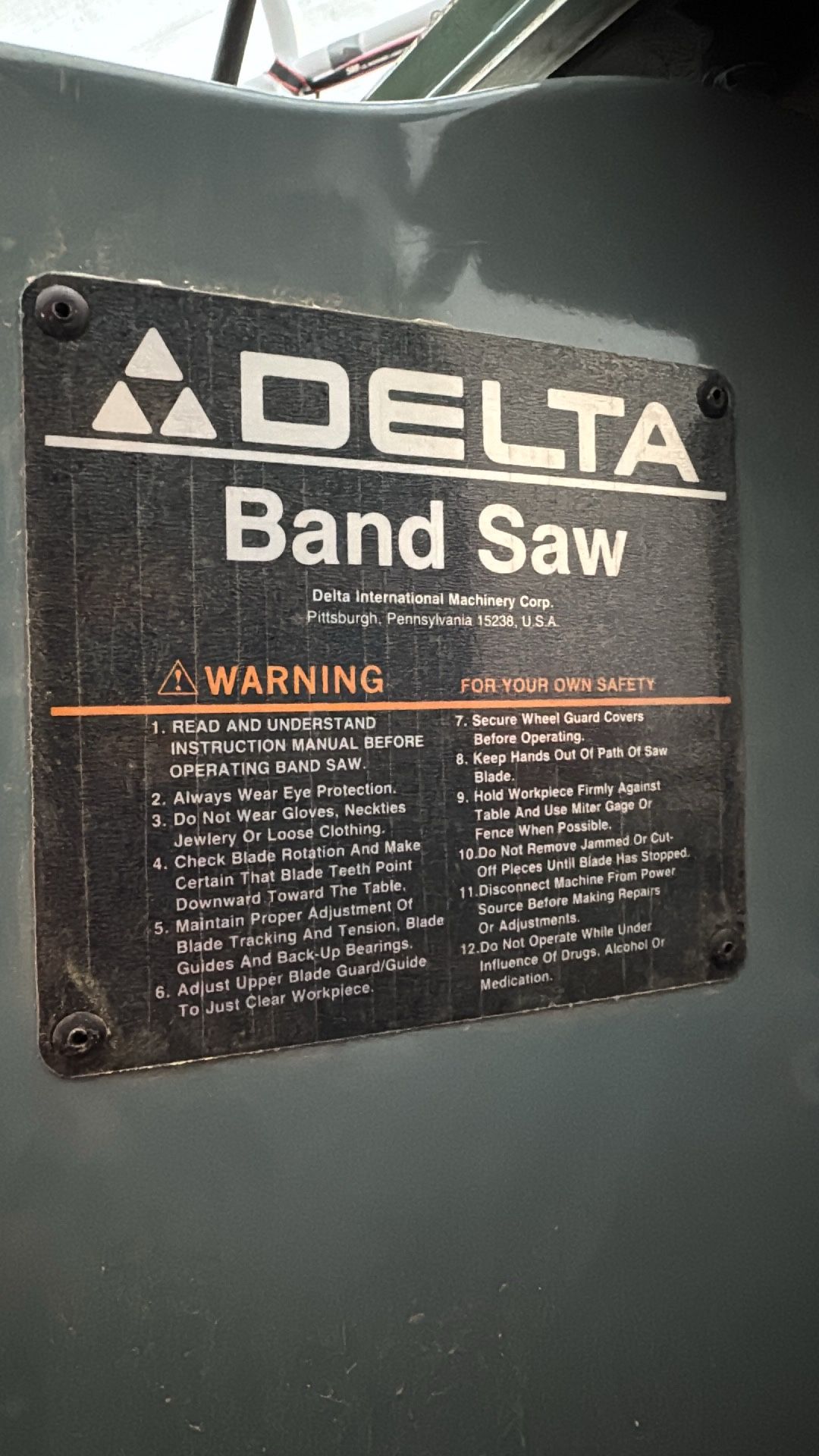 Delta Bandsaw 