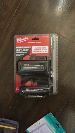 Milwaukee lithium, high output battery