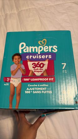 Pampers size 7 diapers, Free