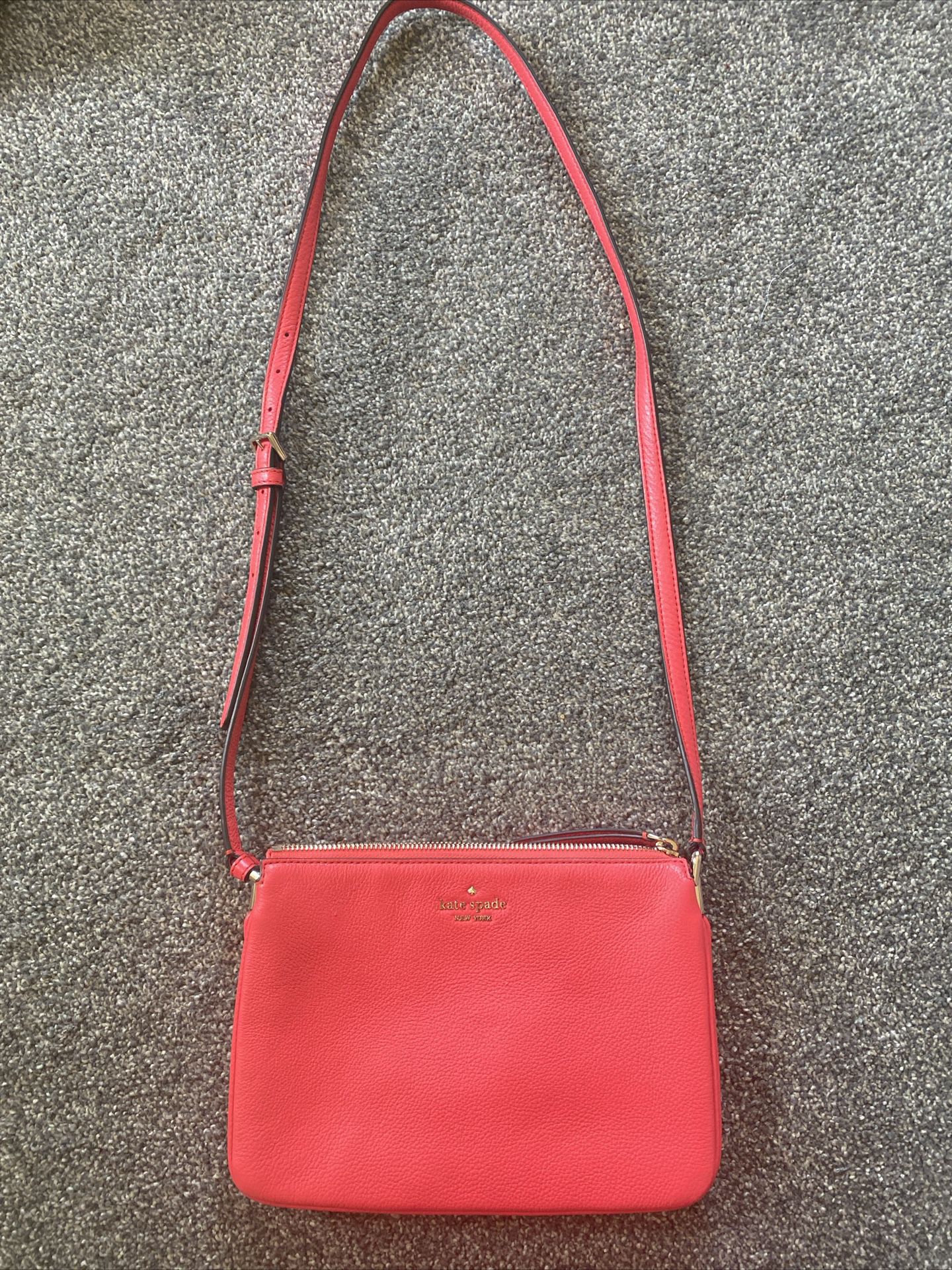 NEW/NEVER USED Kate Spade Bailey Pebble Leather Crossbody Bag Candied Cherry Red K4651 RP: $299