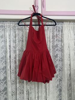 Red Halter Dress 