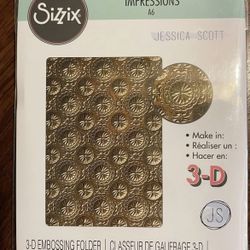 Sizzix 665002 Blossom 3-D Textured Embossing Folder