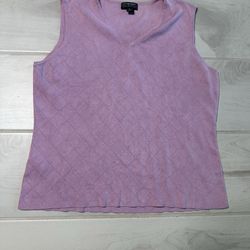 Silk blend Lavender Pink Women’s top Size XL / 16 EUC
