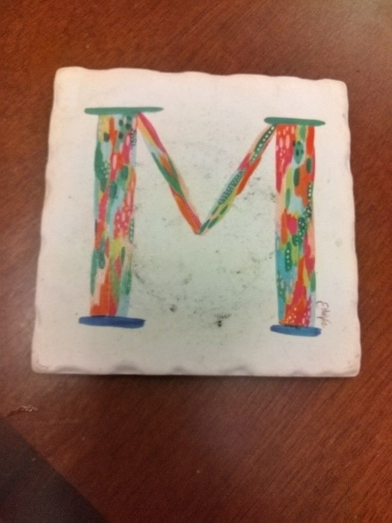 Decorative "M" Coaster/Tile