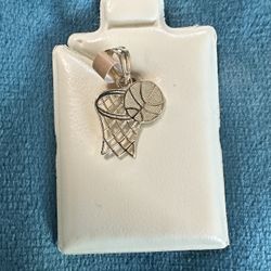 10k Gold Basketball pendant 