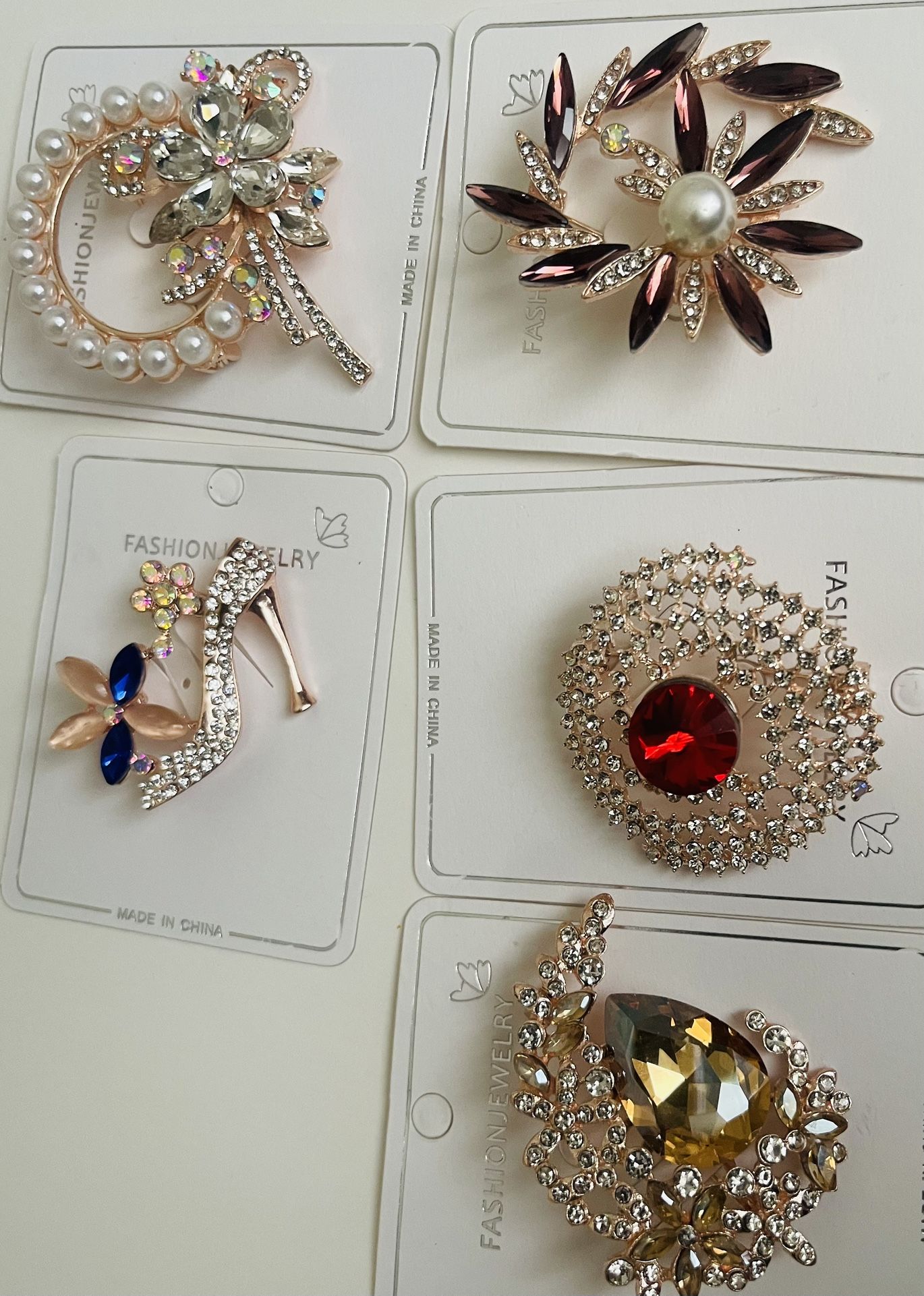 Fashion Jewelry Brooch Set