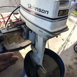 1984 30 hp Johnson remote steer