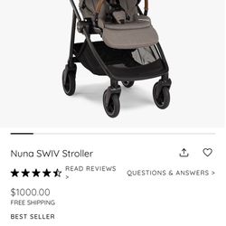 Nuna SWIV Stroller Brand New Pottern Barn Kids