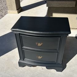 Black night stand
