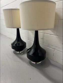 Black Structural Table Lamps
