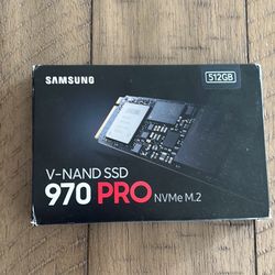 Samsung 970 pro nvme m.2 ssd 512gb