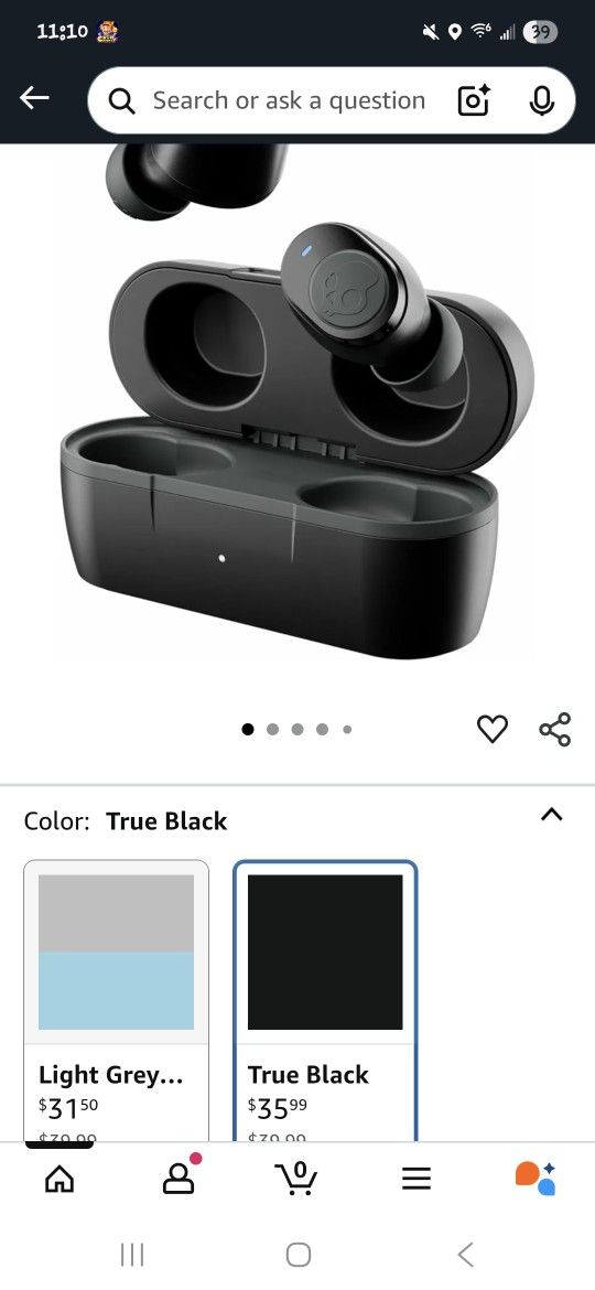 Skullcandy Bluetooth Wireless Earbuds