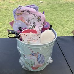 Unicorn Gift Can Basket 