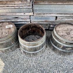 Wine Barrel Planter