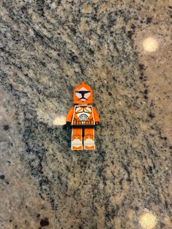 Lego Star Wars Clone Wars Orange Bomb Squad Clone Trooper Minifigure
