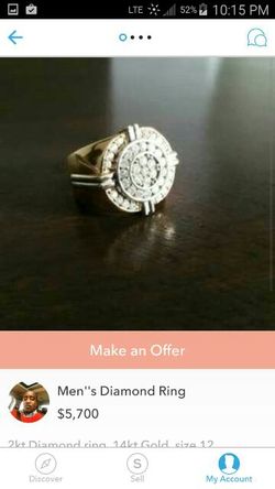 Men's 2kt Diamond ring