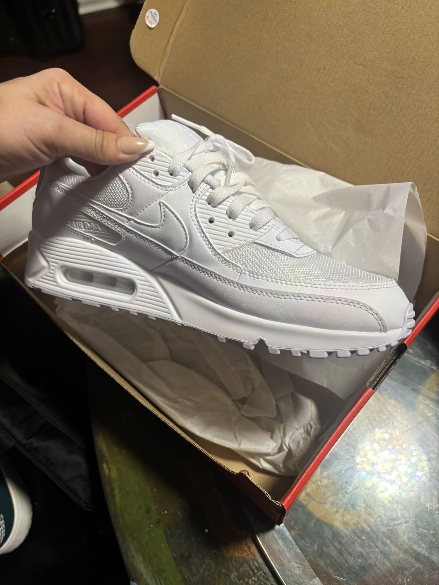 Air Max 90- All White Size 10