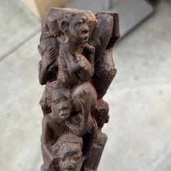 Wood Crafts Art  Decorating 15in Tall Vintage 