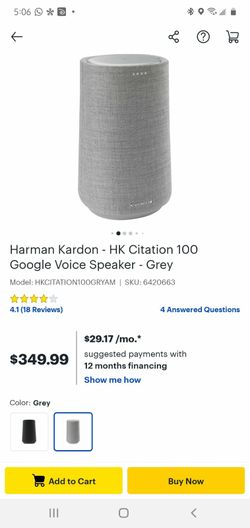 Harman Kardon Google voice speaker