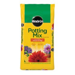 Yellow miracle gro soil