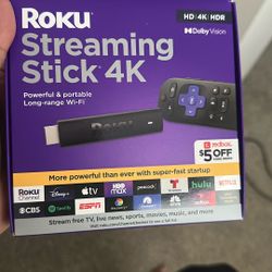 Roku Streaming Stick 4k New Box Packed