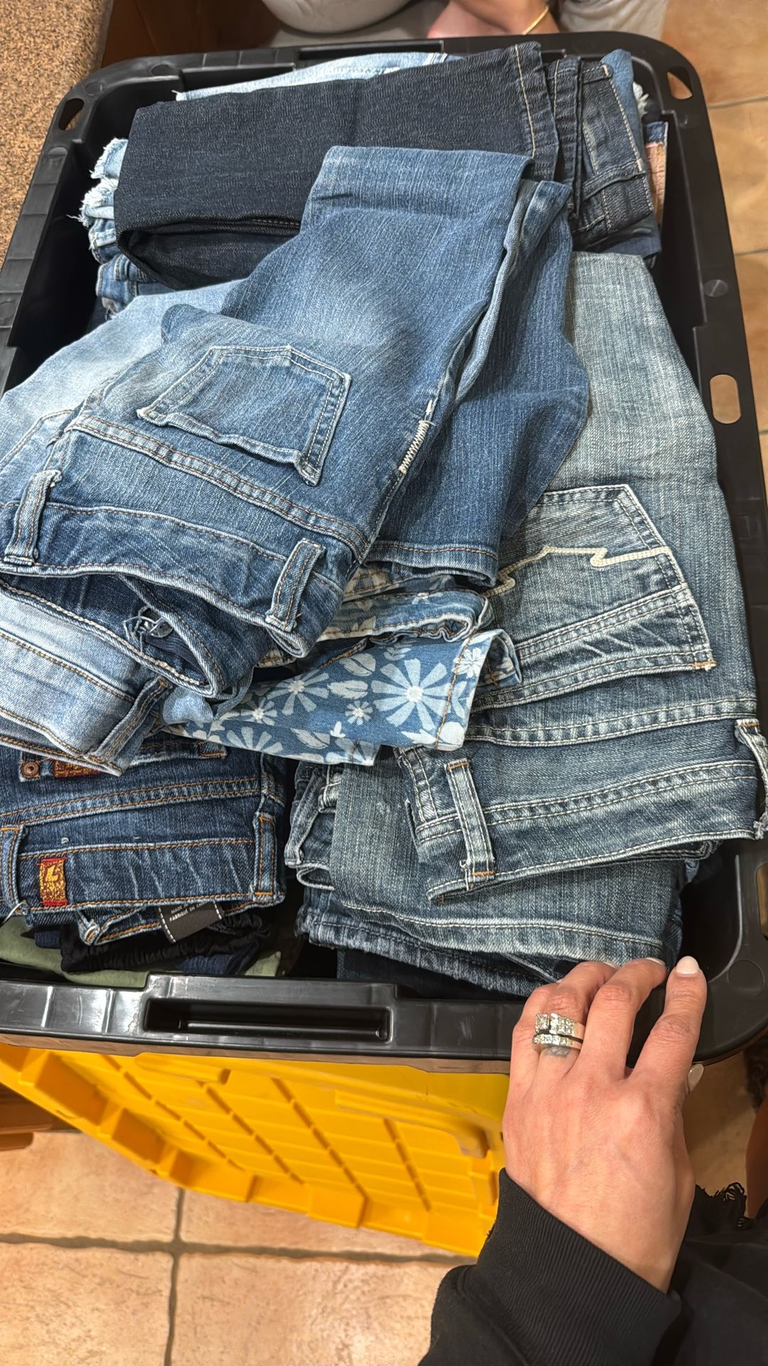 Bin Of Jeans Name Brands