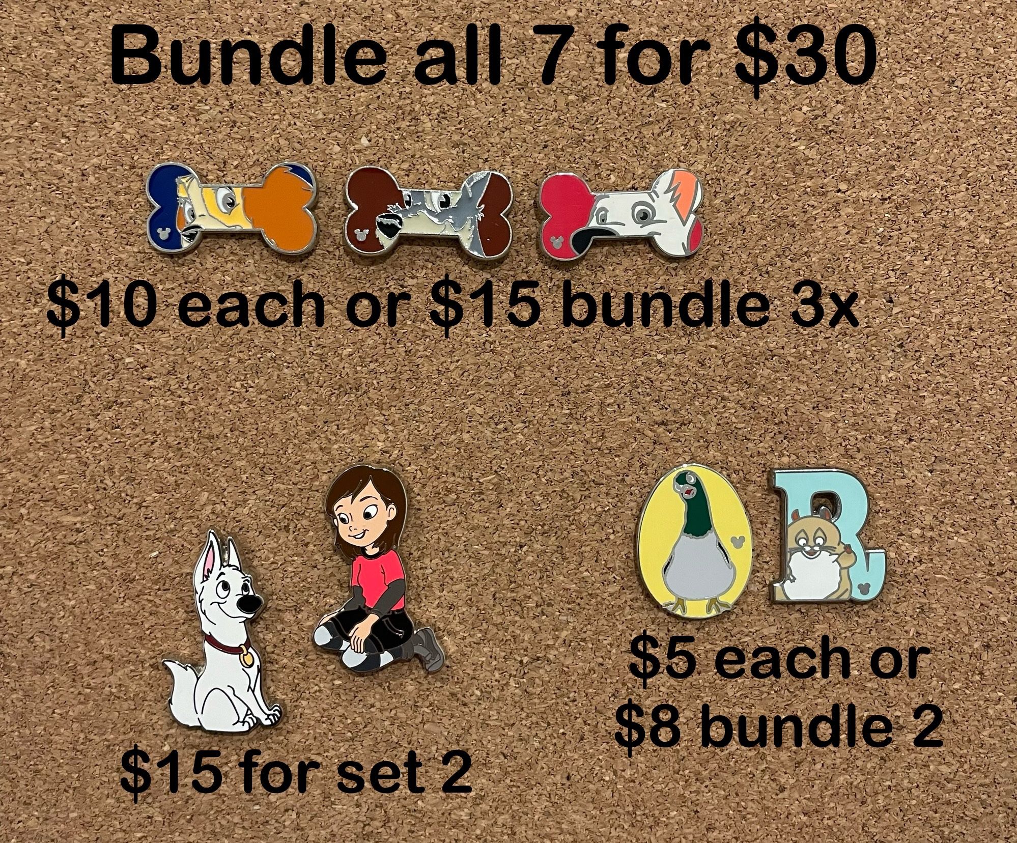 Bolt Disney Trading Pins 