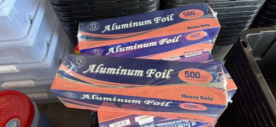 500 sQ feet aluminum foil $20