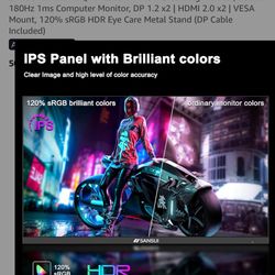 Sansui 27 Inch Gaming Monitor 200Hz