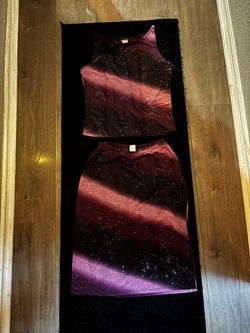 $25 obo Vintage Y2K style sparkling two piece tank and skirt