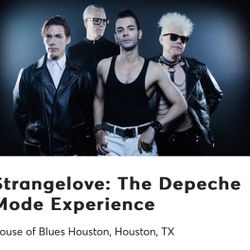 Strangelove: Depeche Mode Experience Tickets