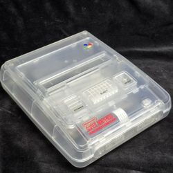 SNES/Super Famicom replaced w/ Translucent white shell