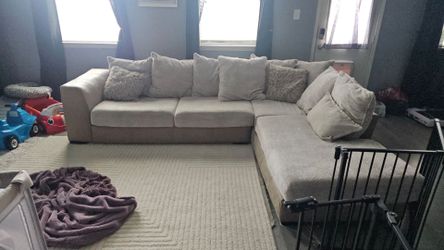 Beige Sectional Couch