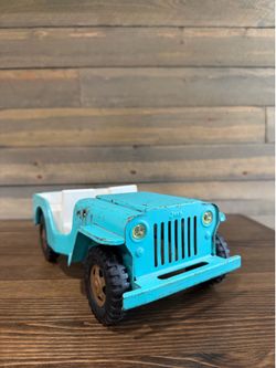 Vintage 1960s TONKA JEEP DISPATCHER #200 TURQUOISE