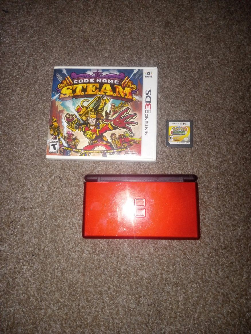 Nintendo DS Lite, Code Name Steam 3Ds Game, Pokemon Ranger