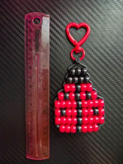 Ladybug pony bead charm