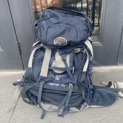 osprey aether 70 & Northface cat meow 20° Hiking Backpack & Sleeping Bag