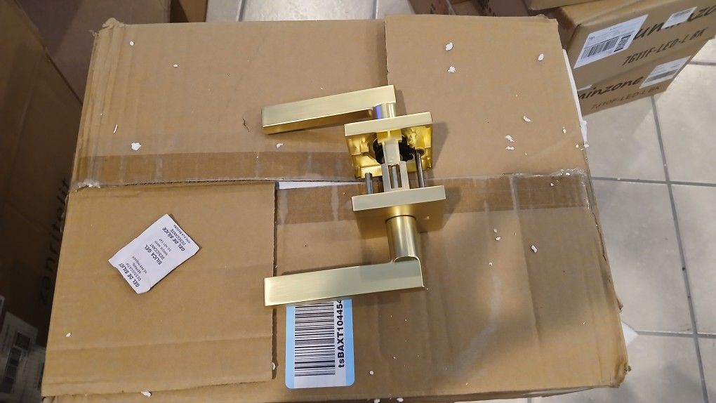Gold brass Door Handles