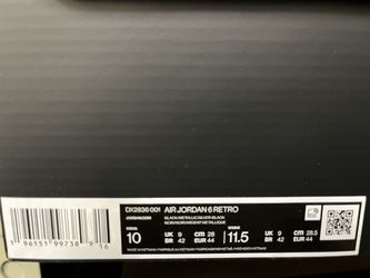 Jordan 6 Chrome Metallic Silver 