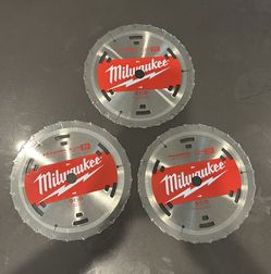 Pack Of 3 Milwaukee Blades Brand New 7 1/4 7.25