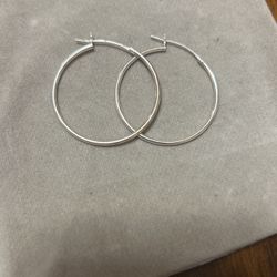 Silver Hoops 925 sterling Silver 
