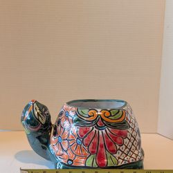 Talavera Tortoise Pot 🐢