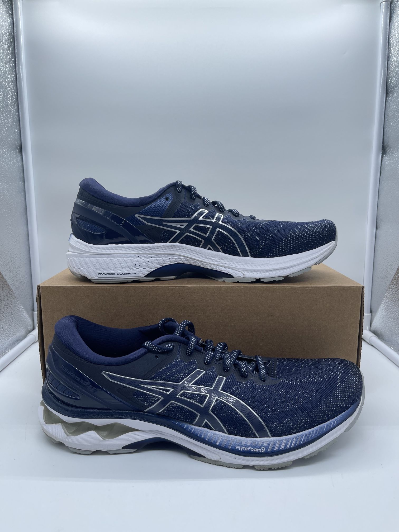 Asics Gel Kayano 27 Road Running Shoes Peacoat/Piedmont Grey