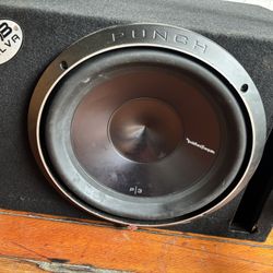 Rockford Fosgate P3-1X12 Punch Single 12" Loaded Subwoofer in Ported/Vented Enclosure