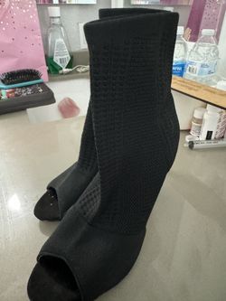 Women Open Toe High Heel Booties