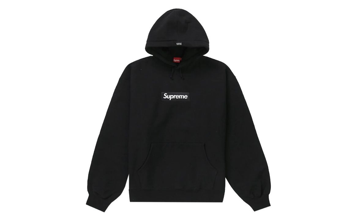 Size XXL - Supreme Box Logo Bogo Hoodie Black FW2023