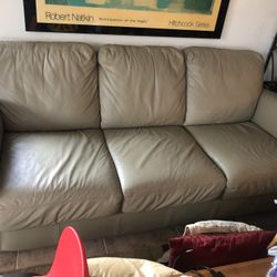 Genuine Leather Couch 
