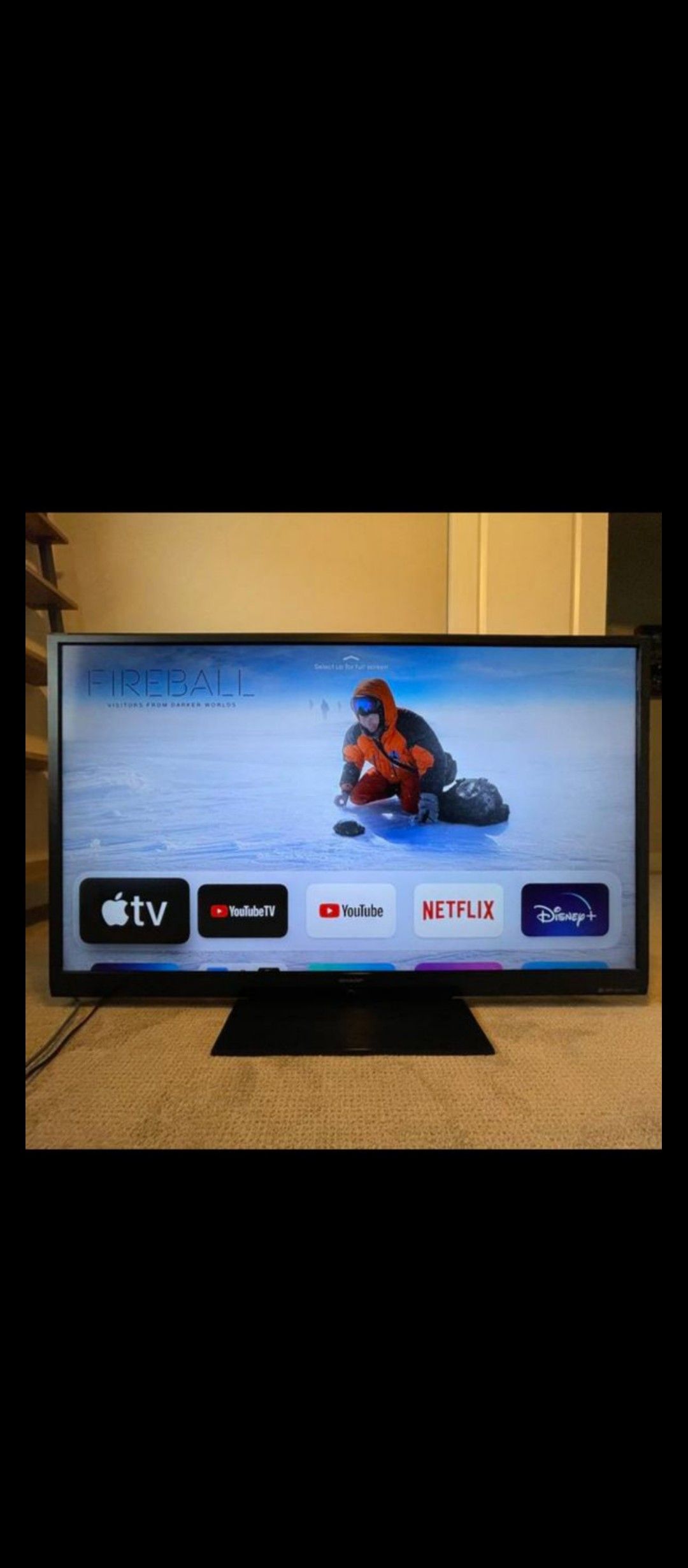 Sharp Aquos 60 inch TV with Amazon fire stick